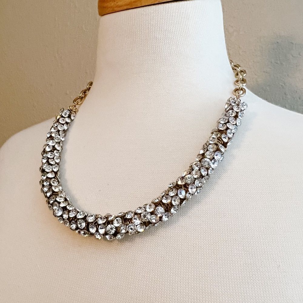 Diamond crystal necklace